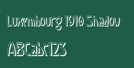 Luxembourg 1910 Shadow