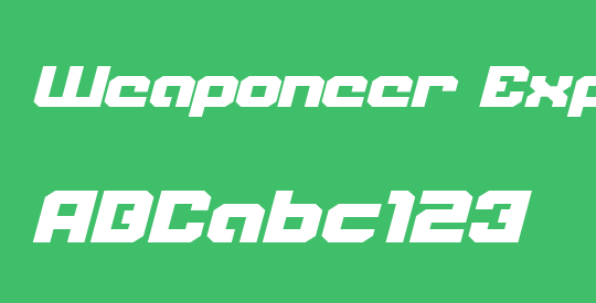 Weaponeer Expanded Italic