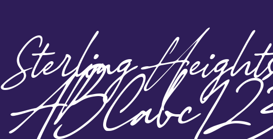 Sterling Heights Font