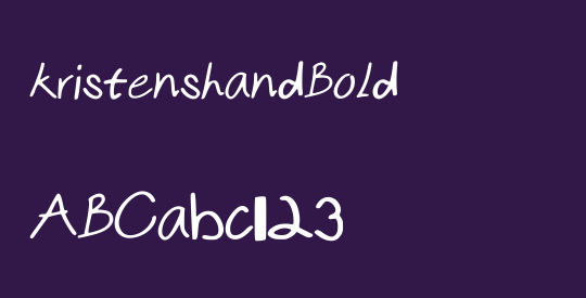 kristenshandBold