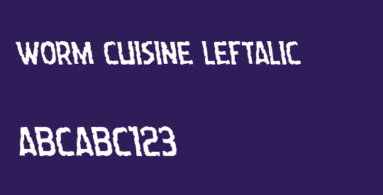 Worm Cuisine Leftalic