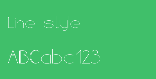 Line style
