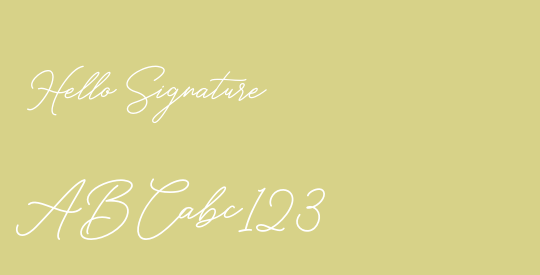 Hello Signature