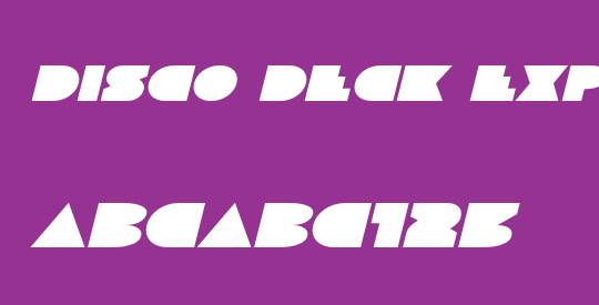 Disco Deck Expanded Italic