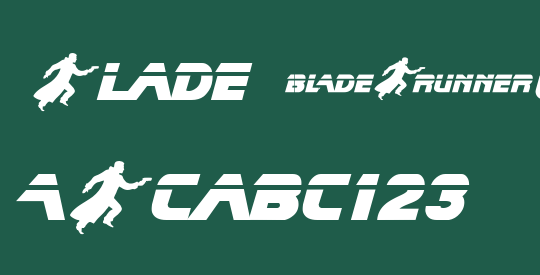 Blade Runner Movie Font