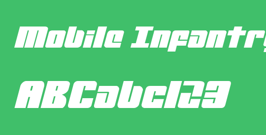 Mobile Infantry Expanded Italic
