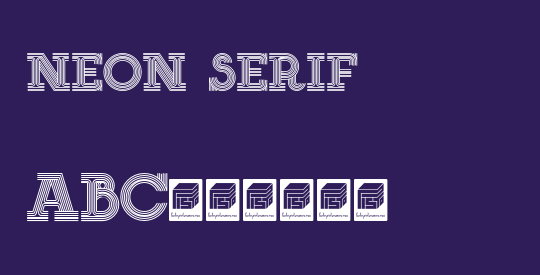 NEON SERIF