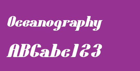 Oceanography