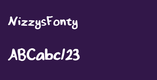 NizzysFonty