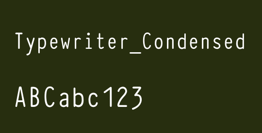 Typewriter_Condensed