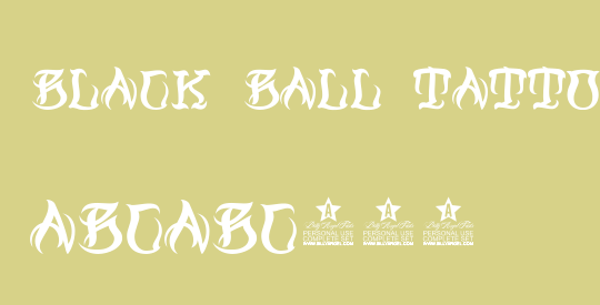 Black Ball Tattoo Personal Use
