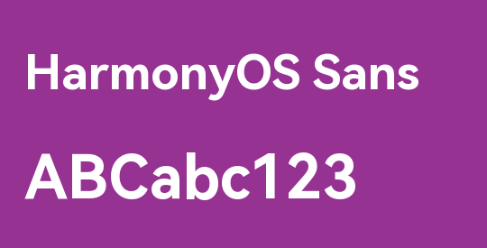 HarmonyOS Sans