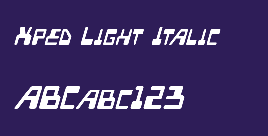 Xped Light Italic