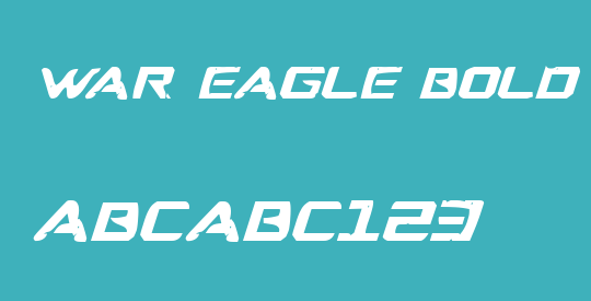 War Eagle Bold Italic