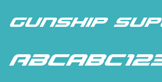 Gunship Super-Italic