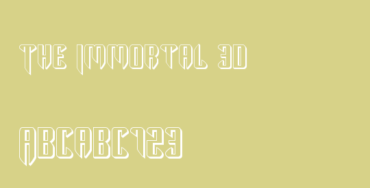 The Immortal 3D