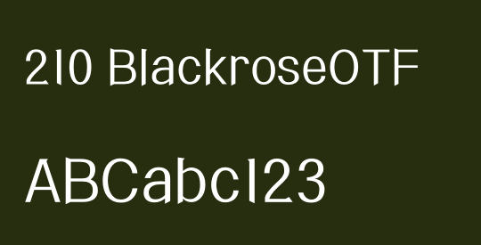 210 BlackroseOTF