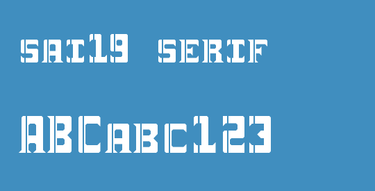sai19 serif