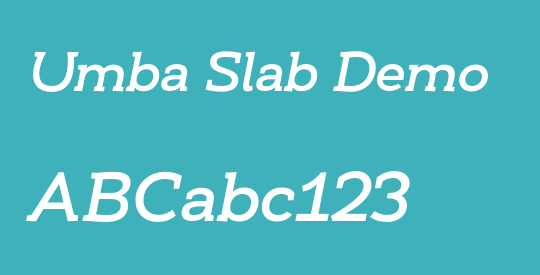 Umba Slab Demo