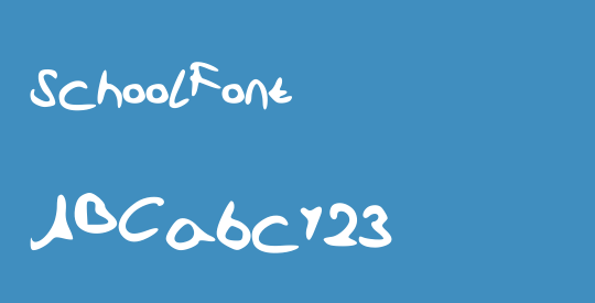 SchoolFont
