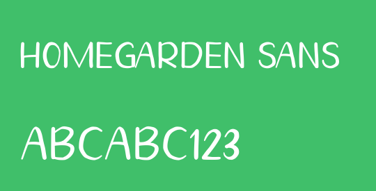 Homegarden Sans