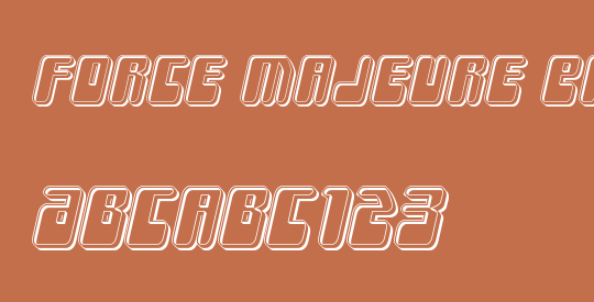 Force Majeure Engraved Italic