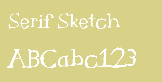 Serif Sketch
