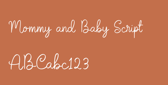 Mommy and Baby Script