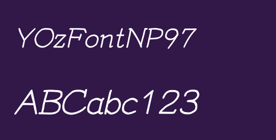 YOzFontNP97