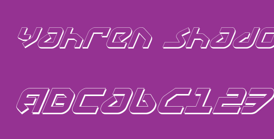 Yahren Shadow Italic