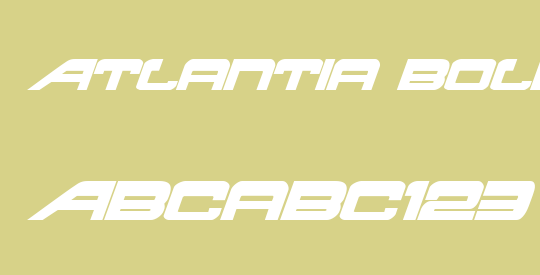 Atlantia Bold Italic