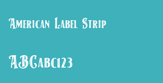 American Label Strip