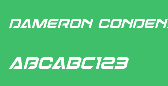 Dameron Condensed Italic