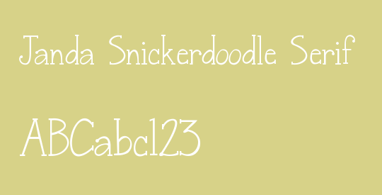 Janda Snickerdoodle Serif