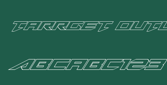 Tarrget Outline Italic