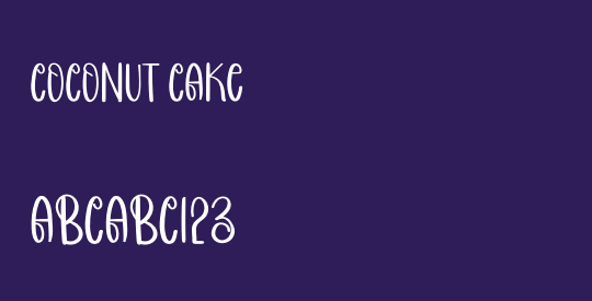 COCONUT CAKE