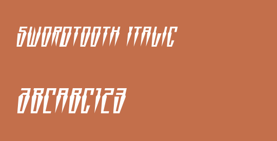 Swordtooth Italic