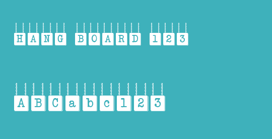 HANG BOARD 123