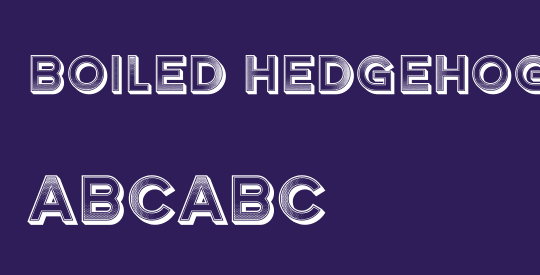 Boiled Hedgehog