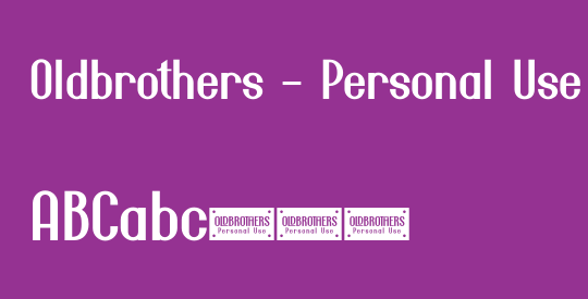 Oldbrothers - Personal Use