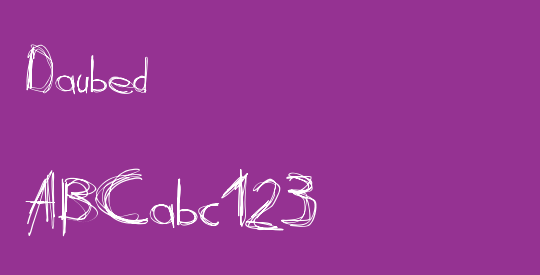 Daubed