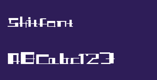 Shitfont