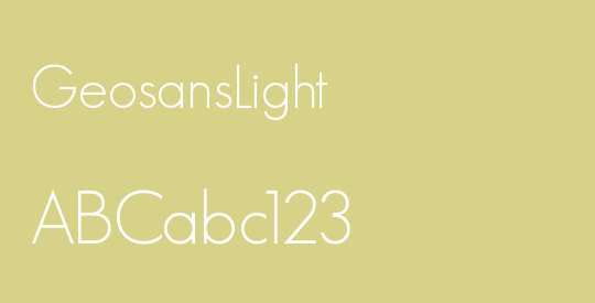 GeosansLight
