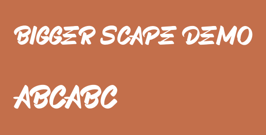 BIGGER SCAPE Demo