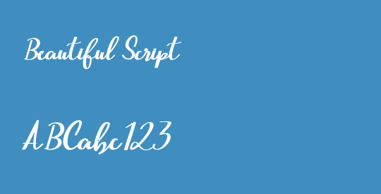 Beautiful Script