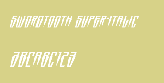 Swordtooth Super-Italic
