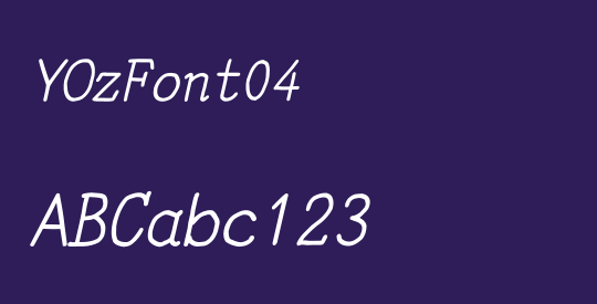 YOzFont04