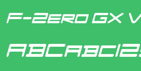 F-Zero GX Venue Font SemLtOb