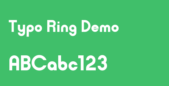 Typo Ring Demo