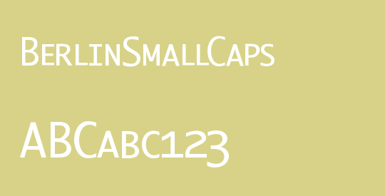 BerlinSmallCaps